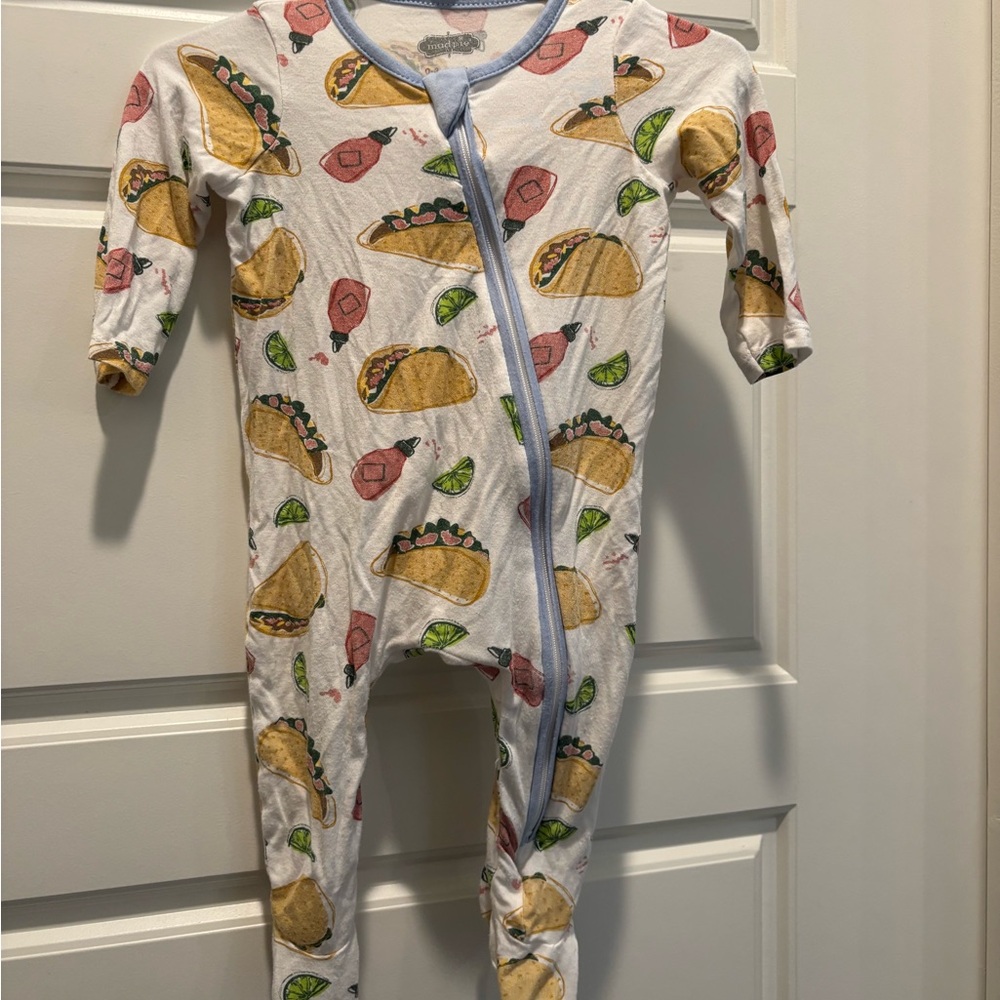 Mud Pie Taco and Lime Print Kids One Piece